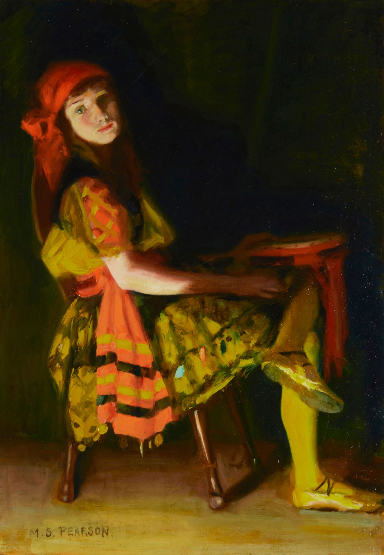 Marguerite Stuber Pearson (1898-1978), Young girl seated (1 of 6)