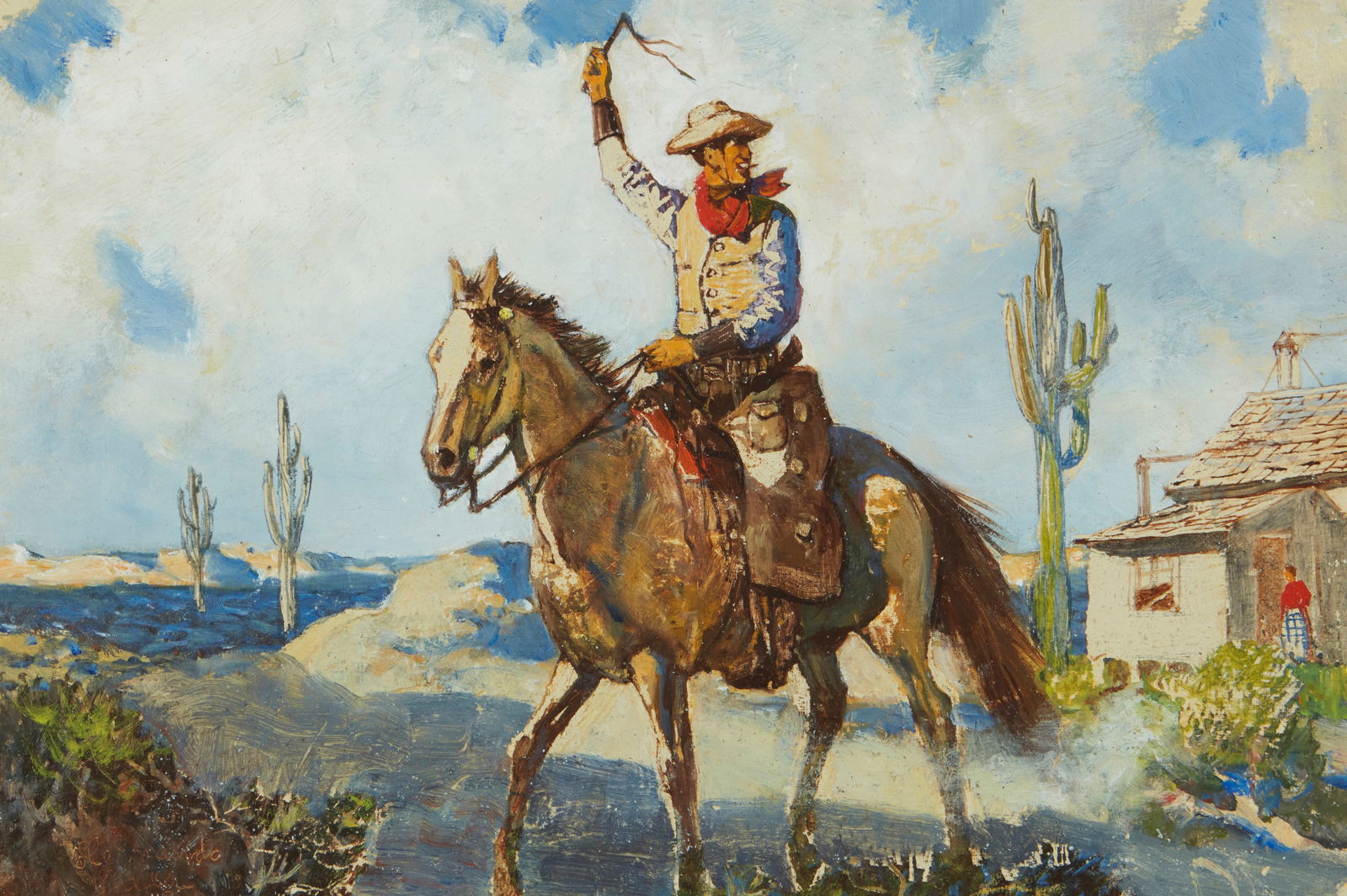Hernando Villa (1881-1952), "Off to the Herd," 1945 (1 of 5)