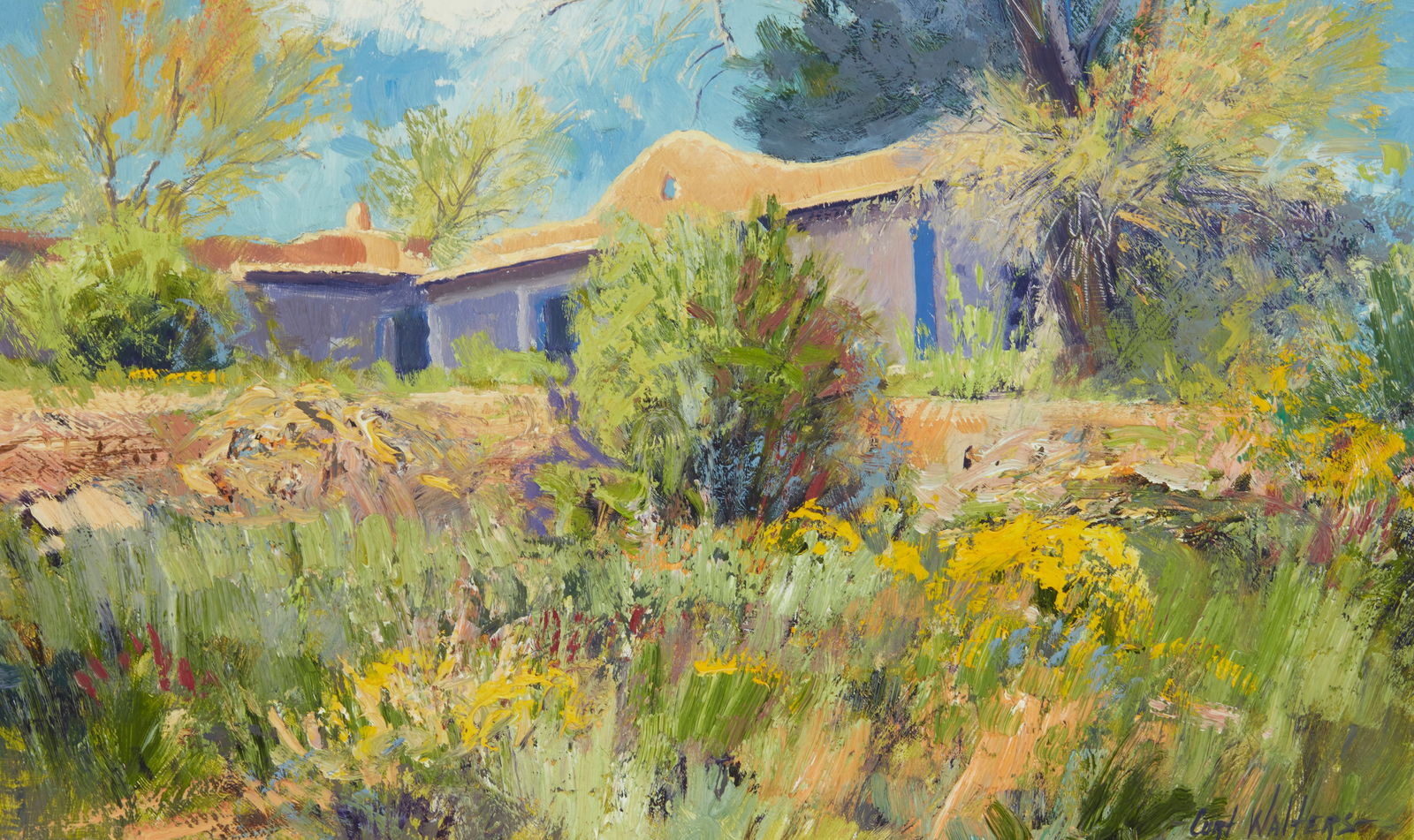 Curt Walters (b. 1950), Southwest home with garden (1 of 6)
