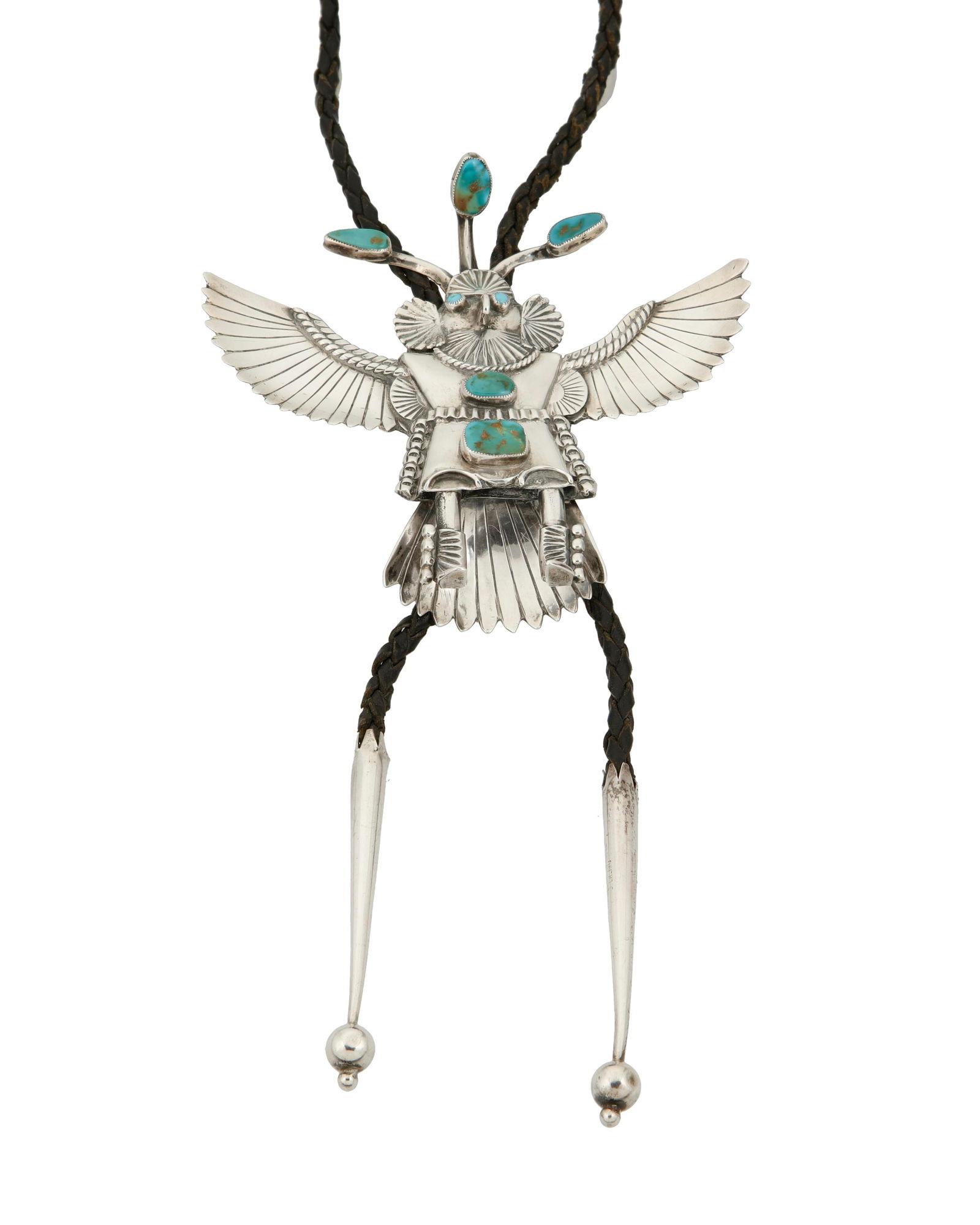 A Navajo sterling silver katsina bolo (1 of 2)