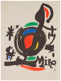 Joan Miro (1893-1983), Exhibition Poster "Les Essencies de la Terra"