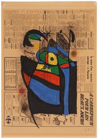 Joan Miro (1893-1983), "Le Journal," 1972