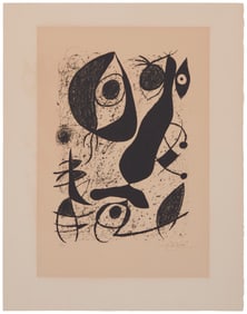 Joan Miro (1893-1983), One Plate from "Miró a l'Encre," 1972