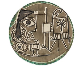 Pablo Picasso (1881-1973), "Jacqueline au chevalet," 1956