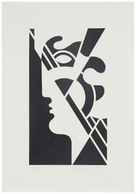 Roy Lichtenstein (1923-1997), "Modern Head #5" from the "Modern Head" series, 1970, Embossed