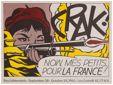 Roy Lichtenstein (1923-1997), "Crak!" poster for Castelli Gallery exhibition, circa 1964