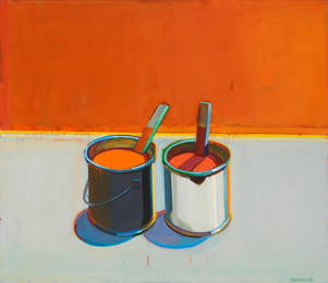 Raimonds Staprans (b. 1926), "Blue Skies, Red Paint," 1994