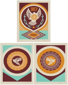Shepard Fairey (b. 1970), "Peace Series 2 (Doves)," 2015
