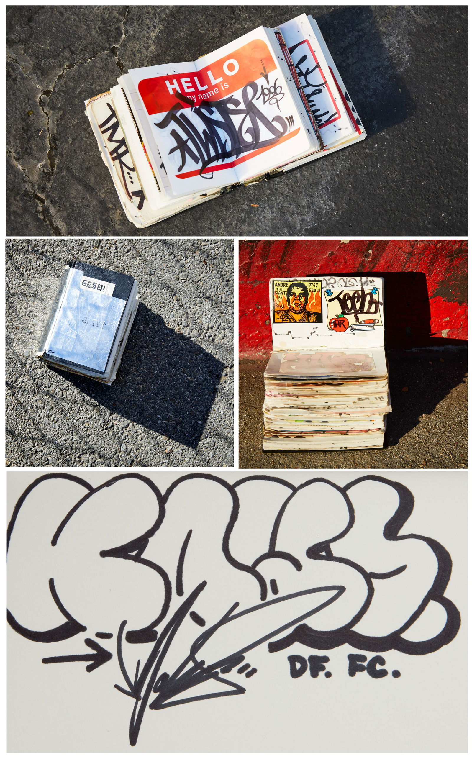 KAWS, Barry (Twist) McGee, Margaret Kilgallen, Shepard Fairey, Ruby Rose Neri, Jared (Geso) Costa,: KAWS, Barry (Twist) McGee, Margaret Kilgallen, Shepard Fairey, Ruby Rose Neri, Jared (Geso) Costa, Mr. Element, Spie One, Grey, and other Graffiti/Street artistsCreated by San Francisco street artist,