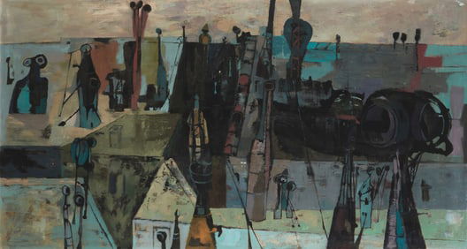 Joyce Treiman (1922-1991), "Rooftop Mirage," 1955