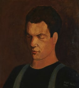 Walt Kuhn (1877-1949), "Sleeping Acrobat," 1944, Oil on canvas laid to waxed canvas, 19" H x 17" W