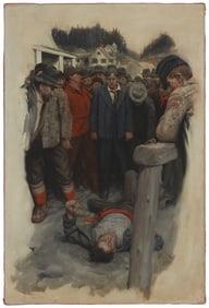 Edwin Roscoe Shrader (1878-1960), "Wade Stood Above the Fallen Foe," 1906