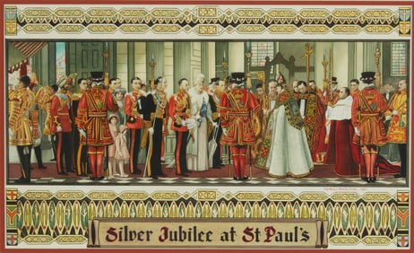 Charles E. Charlton (1866-1962), Study for the Silver Jubilee at St. Paul's, 1950