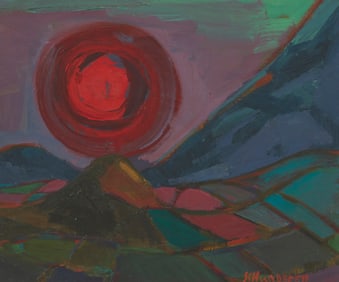 Fritz Schwaderer (1901-1974), Abstracted landscape