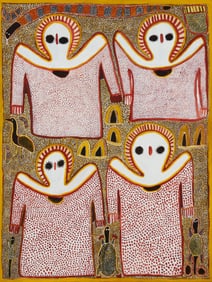 Lily Karedada (b. 1937), "Wandjina (Four Fingers)," 1998