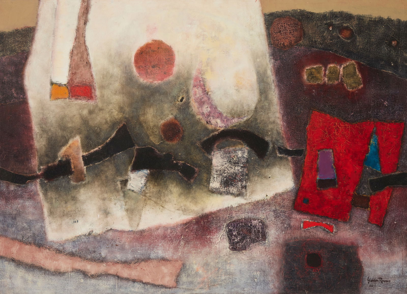 Enrique Galdos Rivas (b. 1933), "Paisaje Surrealista," 1964 (1 of 6)