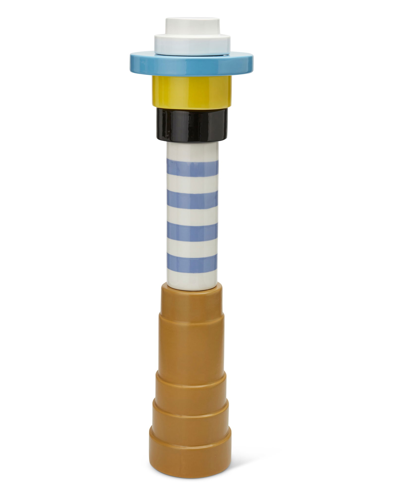 Gio Schiano (b. 1976), "Totem TM7": Gio Schiano(b. 1976)"Totem TM7"Glazed ceramicEdition: 25/149Signed and numbered to underside of largest segment: Gio Schiano / Made in Italy6 piecesLargest: 8.5" H x 3.75" Di