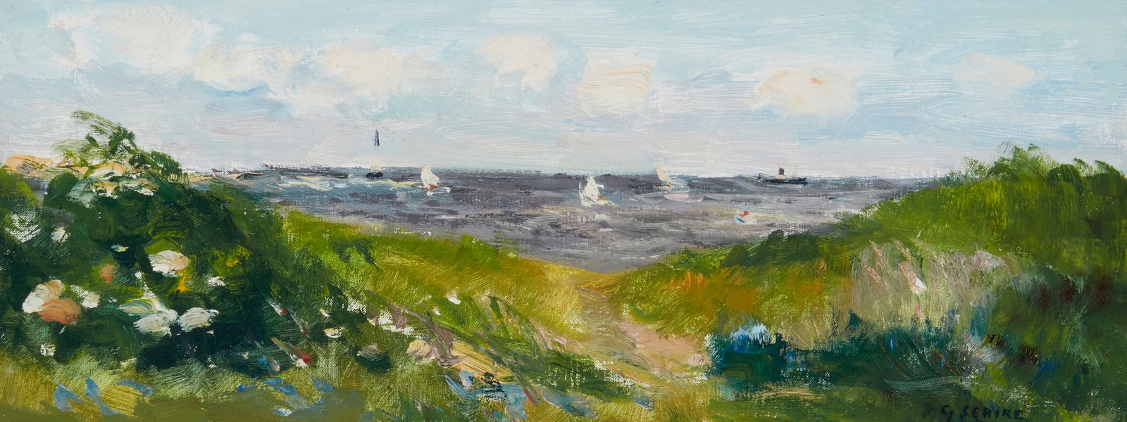 Gaston Sebire (1920-2001), "Voiliers" (1 of 8)