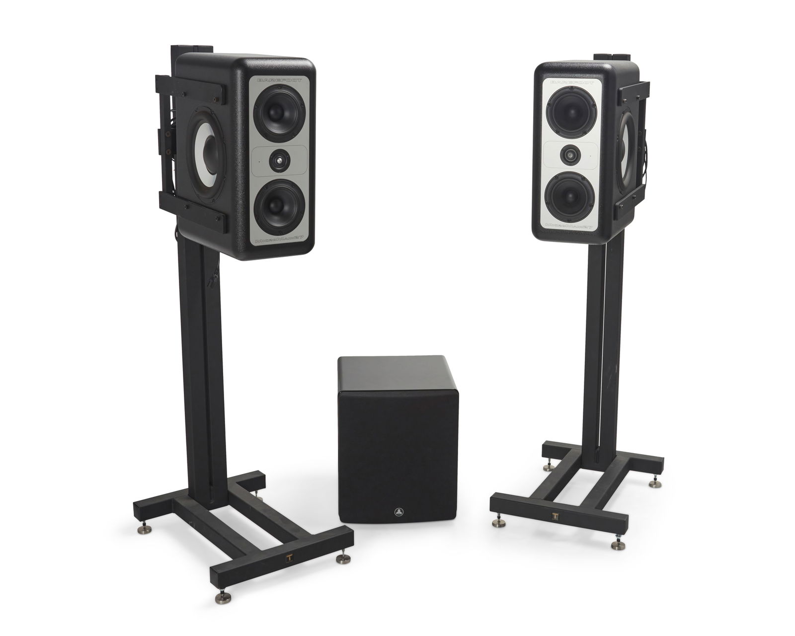 A pair of Barefoot "MicroMain27" monitors and a JL Audio sub (1 of 20)