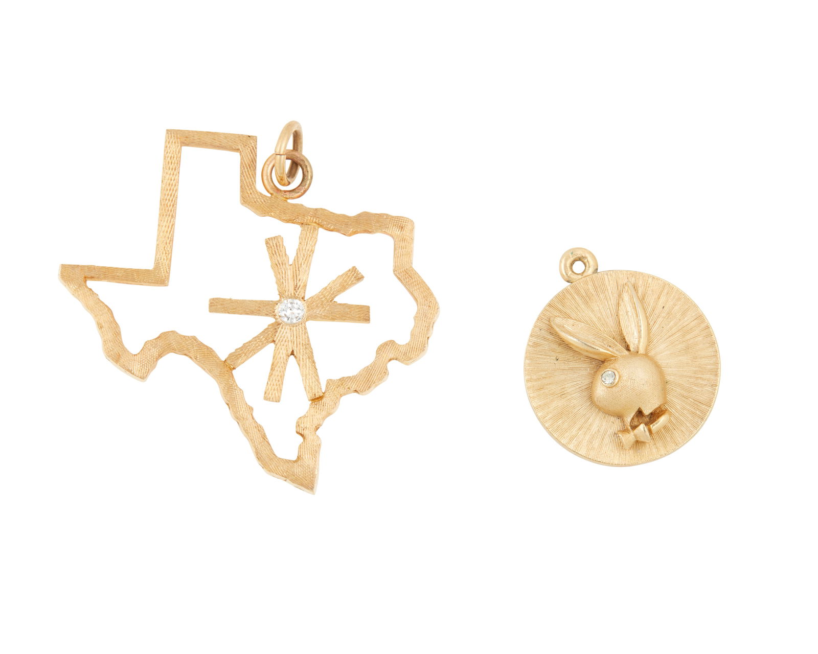 Two Gold, Gold Plated and Diamond Charms (1 of 2)