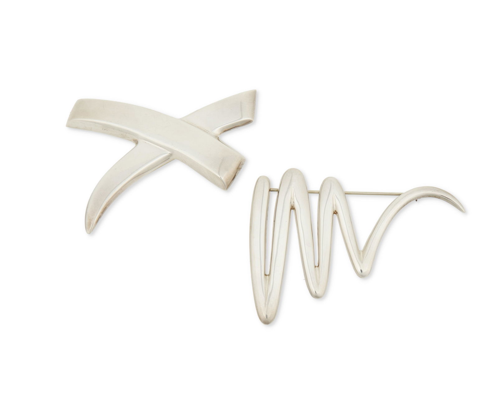 Two Paloma Picasso for Tiffany & Co. Sterling Silver Brooches (1 of 2)