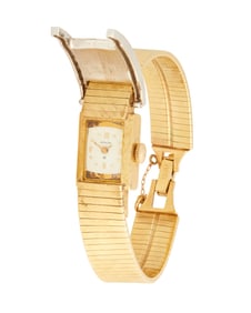 A Hamilton 14K Bi-Color Gold and Diamond Watch