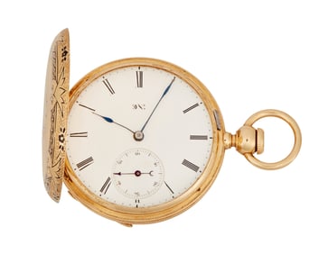 An Elgin 18K Gold Pocket Watch