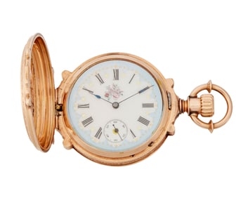 An Elgin 14K Gold Pocket Watch