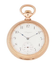 An Elgin 14K Gold Pocket Watch, 1886
