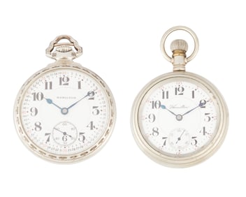 Two Hamilton Pocket Watches