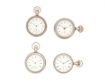 Four American Waltham Pocket Watches