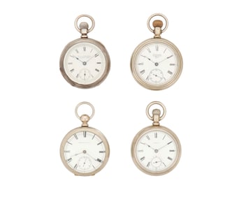 Four Early American Pocket Watches