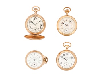 A Group of American Pocket Watches