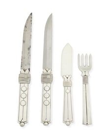 A group of William Spratling "Amarres Disco" sterling flatware