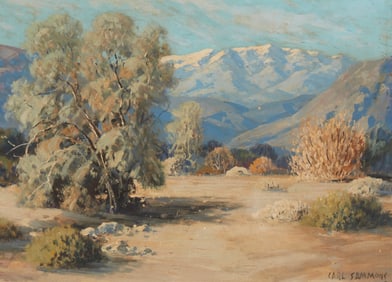 Carl Sammons (1883-1968), "Smoke Trees Palm Springs"