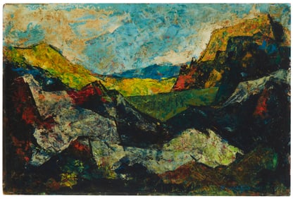 George De Groat (1917-1995), Abstracted mountain scene