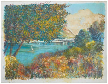 Francis Caldwell (1911-1996), Boats on a river