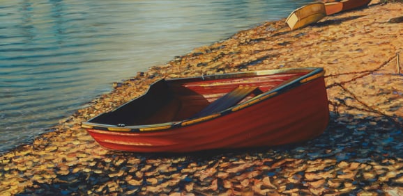 Tom Swimmer (b. 1932), "Shoreline Solitude," 2009