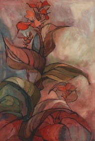 Mary Moller (20th century), "Red Cannas"