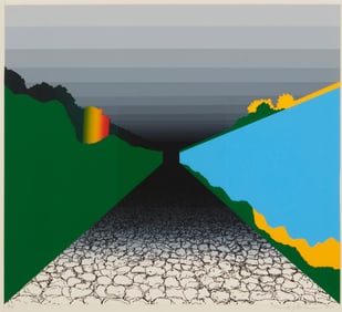 Tomoshige Kusuno (b. 1935), "Corredor Gris," 1974