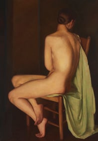 Lee Fritz Randolph (1880-1956), Seated nude