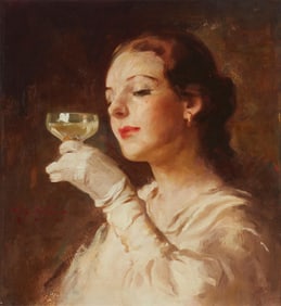 William Frederick Foster A.N.A. (1883-1953), "Champagne Lady," circa 1939