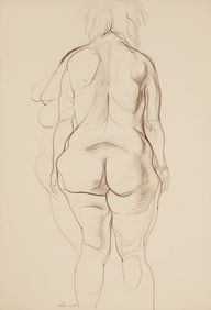 Rico LeBrun (1900-1964), Nude female figure, 1963