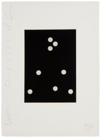 Donald Sultan (b. 1951), "Dominoes # 19" from the "Dominoes Portfolio," 1990, Aquatint on wove
