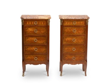A pair of French Louis XV-style stands