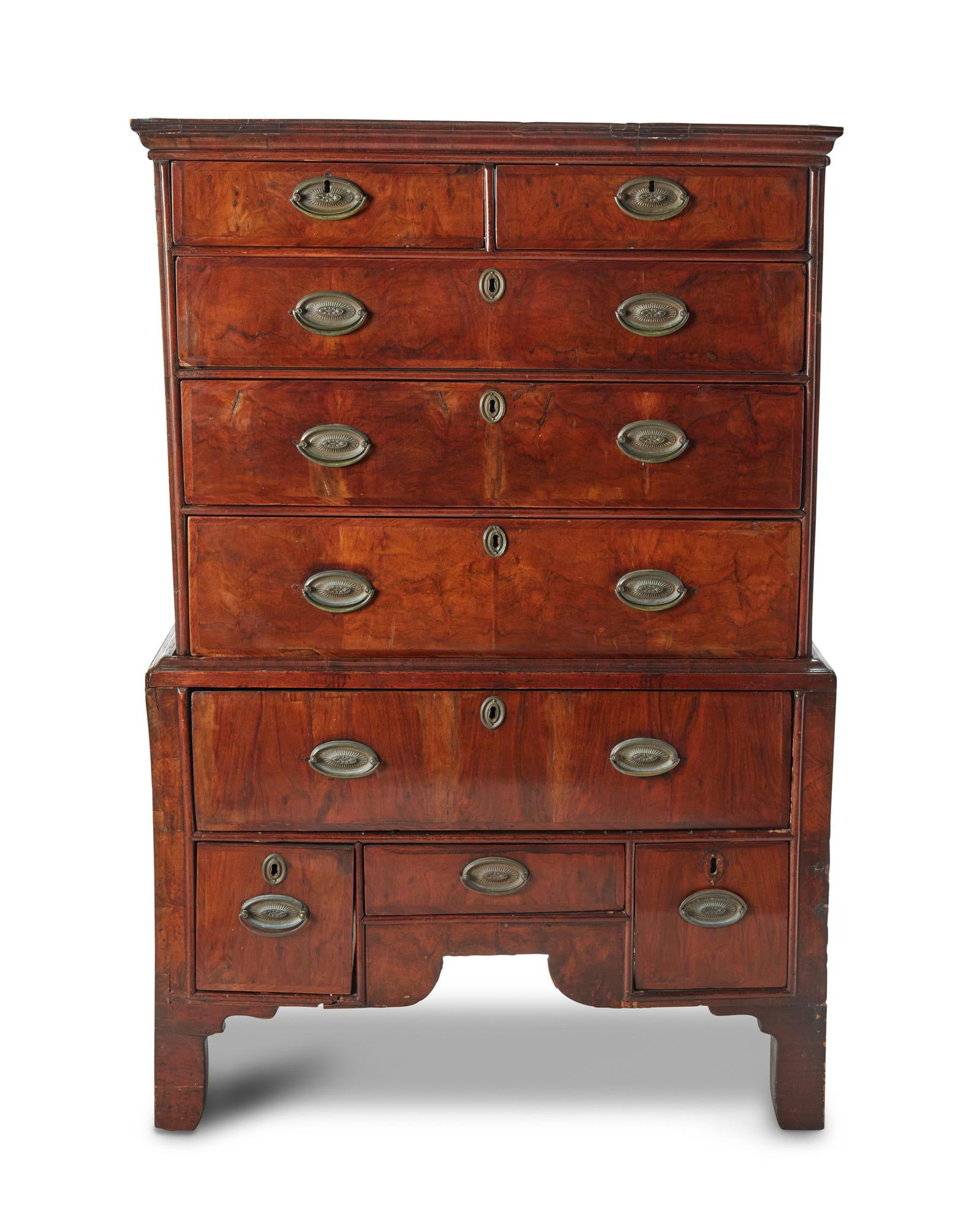 A Georgian English chest-on-chest (1 of 4)