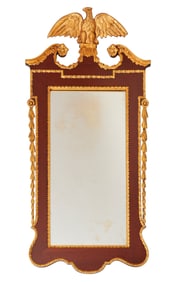 A Biggs Chippendale-style wall mirror