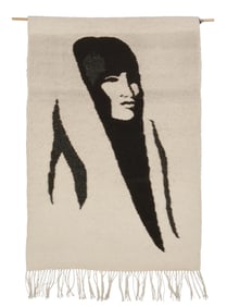 Irene Lopez (b. 20th century), A tapestry portrait of a woman, late 20th century; New Mexico