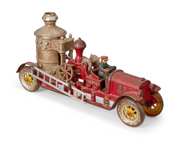 A Kenton cast iron toy fire pumper