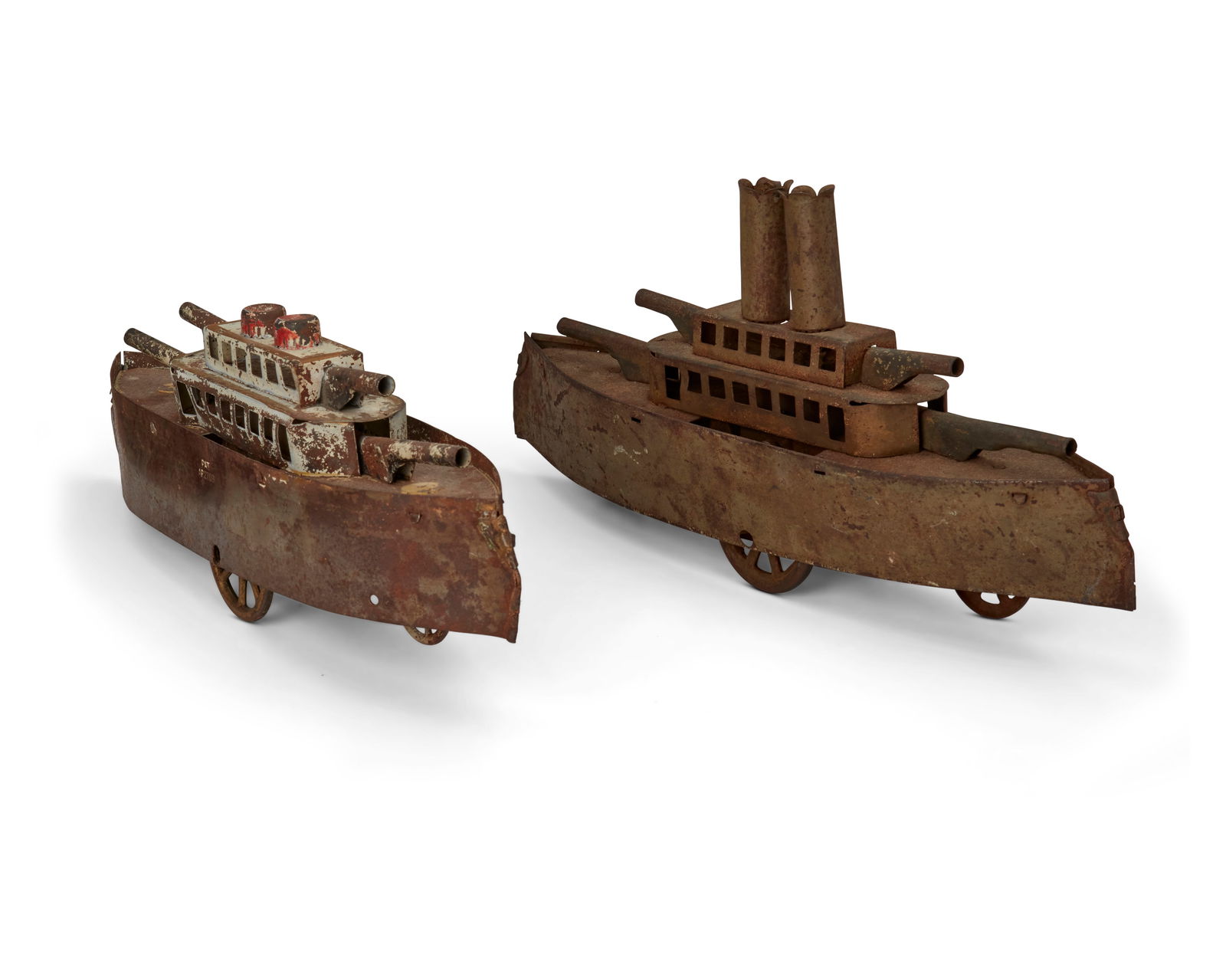 Two Dayton toy battleships (1 of 3)